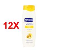 12 X Mantovani Shampoo Neutro Capelli Lisci Con Olio Di Noci 400 Ml.