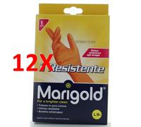 12 X Marigold Guanto Il Resistente Grande