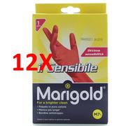 12 X Marigold Guanto Il Sensibile Medio