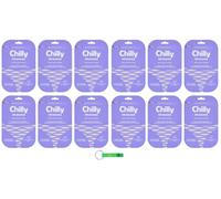 12 x maschera intima Chilly - Maschera intima idratante - Maschera Intima Idratante - Effetto anti-secchezza - Ogni confezione contiene una maschera + portachiavi Beni Culinari