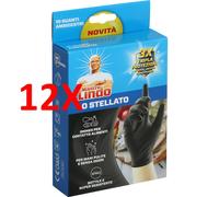 12 X Mastro Lindo Guanti Lo Stellato Guanti Monouso In Nitrile Nero Senza Polve