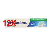 12 X Mentadent Dentifricio Freschezza Quotidiana Fluoro E Menta 100 Ml