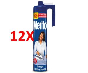 12 X Merito Stira Meraviglia Blu 525 Ml.
