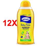 12 X Mil Mil Baby Pures Shampoo Delicato Dermatologicamente Destato 750 Ml