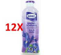 12 X Mil Mil Bagnoschiuma Iris Flower 1000 Ml