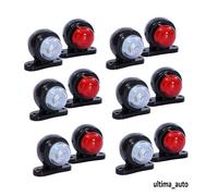 12 X Mini Side Rubber Led Marker Lights Trailer Truck Lorry Camper 12 V 12V