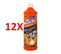 12 X Mr Muscle Idraulico Gel 1000 Ml. Disgorgante