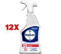 12 X Napisan Disinfettante Superfici Trigger Spay 740 Ml Senza Risciaquo