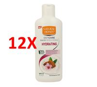 12 X Natural Honey Shower Gel Hydrating 650 Ml