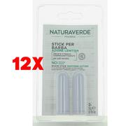 12 X Naturaverde Pharma Stick Shave Barba Emostatico 2 Pz Azione Lenitiva