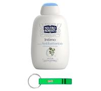 12 X Neutro Roberts Detergente Intimo con Estratto di Timo, detergente intimo con estratto di timo, 100% di origine naturale, 200 ml + portachiavi Beni Culinari
