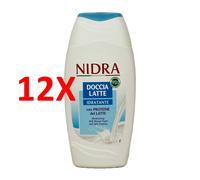 12 X Nidra Docciaschiuma Latte Idratante 250 Ml