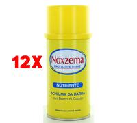 12 X Noxzema Schiuma Da Barba Nutriente Con Burro Di Cacao 300 Ml.