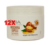 12 X Omia Ecobio Maschera Capelli Lisci Olio Di Argan 250 Ml Nutriente Capelli