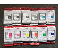 12 X Originale Inchiostro Canon iPF6300 iPF6350/PFI-105 PFI-106 Cartucce