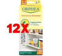 12 X Orphea Anti-tarme Alimentari 2+1 Pz Trappole Adesive Tarme Del Cibo