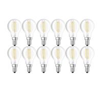 12 X Osram LED Filamento Lampade Gocce 4W=40W E14 Klar Sfere Bianco Caldo 2700K [EEK: E]