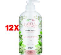 12 X Parisienne Fiorile Sapone Liquido Mani Mughetto Neutro 500 Ml Parisienne