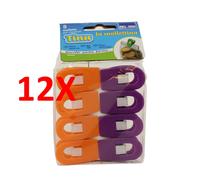12 X Parodi Tina La Mollettina Per Sacchetti 8 Pz