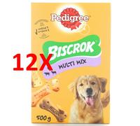 12 X Pedigree Biscrok Biscotti Croccanti In 3 Varianti Scatola 500gr