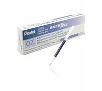 12 x Pentel LR7 Roller Refill per EnerGel Gel Pen 0,7 mm Metal Tip Blue Ink J...
