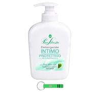 12 X Pino Silvestre Detergente Intimo Protettivo con Tea Tree Oil, detergente intimo delicato con olio dell'albero del tè da 250 ml + portachiavi Beni Culinari