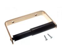 12 X Porta Rotoli In Alluminio Placcato Ottone Con Rulli Neri | Onestopdiy