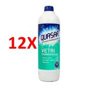12 X Quasar Vetri Con Ammoniaca Ricarica 580 Ml