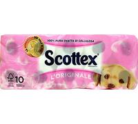 12 x SCOTTEX Carta Igienica Originale 10 Rotoli
