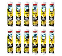 12 X Soudal Fix All Turbo Hybrid Polymer sigillante adesivo bianco 290 ML