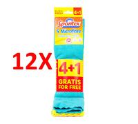 12 X Spontex Microfibre Collection Xxl Cm 36x38 Pz 4+1