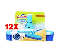 12 X Spontex Scopa In Gomma Catch&clean - No Manico