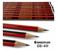 12 X Staedtler Tradition Matite - Selezionato Set - 6B 5B 4B 3B 2B B Hb F X 2H