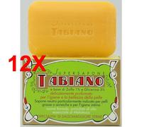 12 X Tabiano Saponetta Neutro A Base Di Zolfo E Glicerina 125 Grammi - Speciali