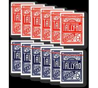 12 X Tally-Ho Circle Back Poker Carte Blu/Rosso Carte da Gioco di Carte