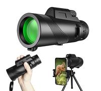 12 x telescopio monoculare 50HD con adattatore per smartphone, treppiede, monocolo ad alta potenza, leggero telescopio monoculare per bird watching viaggi
