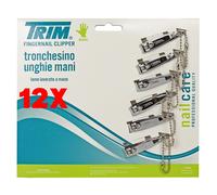 12 X Trim Tagliaunghie Mani Cod.1-25 Fingernail Clipper