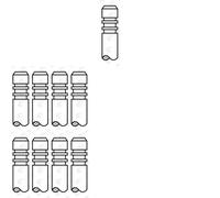 12 x Valvola di aspirazione AE per FORD, VOLVO C30, C70 I, C70 II, FOCUS II