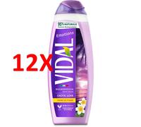 12 X Vidal Bagno Schiuma 500 Ml Emot.fiori Tiaré