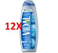 12 X Vidal Bagno Schiuma 500 Ml Talco
