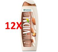 12 X Vidal Doccia Schiuma250 Ml Almond & Karite