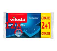 12 X Vileda Abrasivo Ultra Fresh Antigraffio 2+1 Pezzi