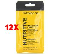 Vitalcare | Nutritive - Maschera Capelli Nutriente e Ristrutturante, Trattamento per Capelli Secchi e Spenti, con Ceramidi Vegetali e Pantenolo, 25 ml
