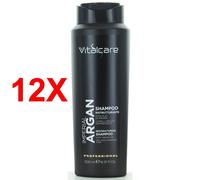 12 X Vitalcare Shampoo Ristrutturante - Imperial Argan Per Capelli Secchi E Dan
