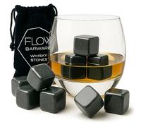 12 x Whisky Stones Chilling Rocks Riutilizzabili Granito Ice Cubes - Scotch Whisky Beverage Cooler, Bourbon Gift