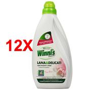 12 X Winni's Detersivo Bucato A Mano E Lavatrice Liquido Concentrato Ipoallerge