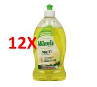 6pz WINNI'S DETERSIVO PER I PIATTI DA 480 ML BERGAMOTTO E ZENZERO