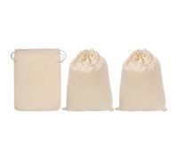 12"x8" Moneta Denaro Sacchi Borsa,3pz con Laccio Valuta Borse Stile 2,Beige