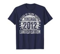 12 Year Old Gifts Vintage 2012 Limited Edition 12th Birthday Maglietta