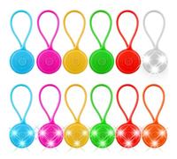 12 zaini LED lampeggianti per la scuola: riflettori a LED per bambini, luce di sicurezza, riflettori, impermeabili, di sicurezza, riflettori, per zaino, jogging, trekking, corsa